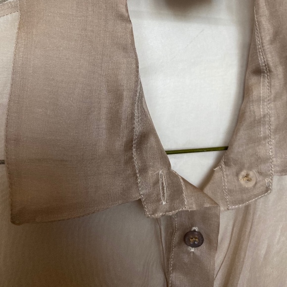 Ferre Milano Long Sleeve See Through Button Up 42 - Picture 5 of 7